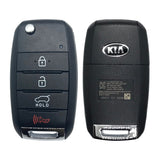 Kia Soul 4 Button Flip Key Remote 2014-2018 FCC: OSLOKA-875T PN: 95430-B2100 (OEM)