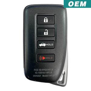 Lexus Is Rc 2020-2022 Oem 4 Button Smart Key Hyq14Flb Refurbished