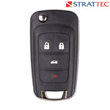 Gmc Chevrolet Buick 2010-2019 Oem 4 Button Flip Key Oht01060512 - Strattec #5913396 | New