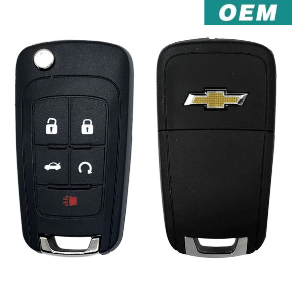 Chevrolet 5 Button Flip Key Remote 2010-2019 OHT01060512 (OEM)