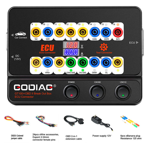 GODIAG GT100 OBDII Break Out Box ECU Connector