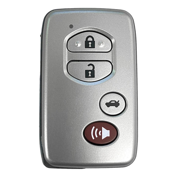 Lonsdor Toyota 4 Button Smart Key Shell Replacement For LT20-01 (Silver)