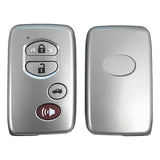 Lonsdor Toyota 4 Button Smart Key Shell Replacement For LT20-01 (Silver)