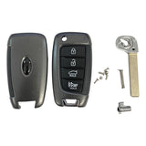 Hyundai 4 Button Flip Key Replacement Shell w/ Trunk | Aftermarket