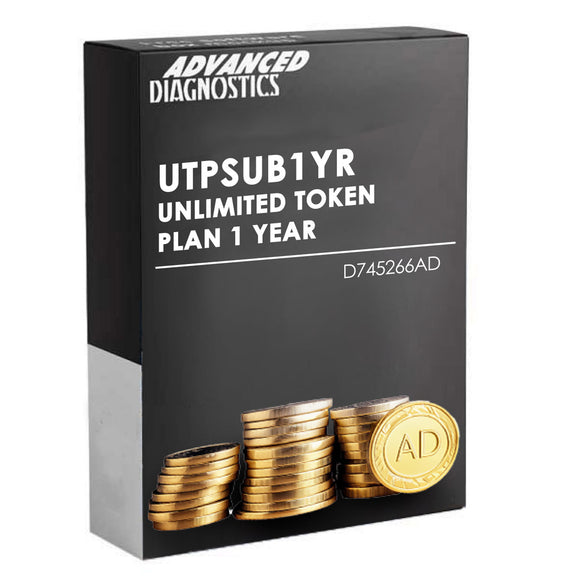 *Special Winter Promo Price ENDS 2/14/25* Advanced Diagnostics Smart Pro Software - UTPSUB1YR Unlimited Token Plan 1 Year (D745266AD)