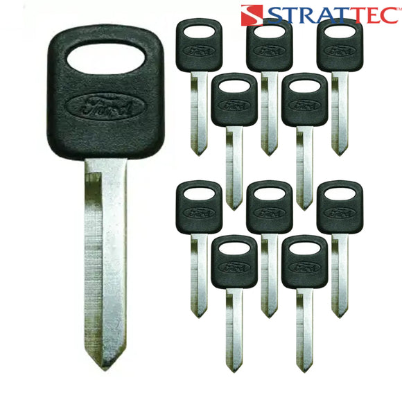 Ford Various Models H67-P H66 1193Fd Plastic Head Key - Strattec #596758 | New (10 Pack) Blank