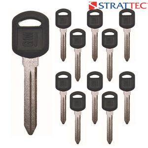 Gm Various Models B89-P P1107 Plastic Head - Strattec #597749 | New (10 Pack) Blank Key