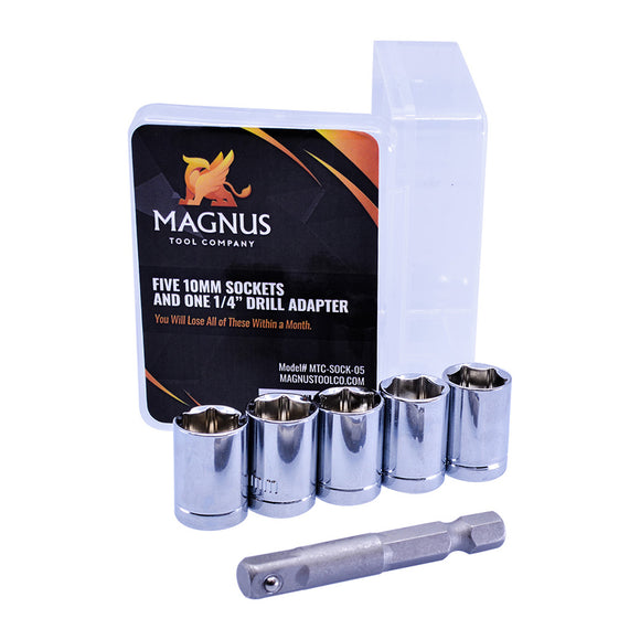 Magnus 10mm Socket and Adapter (5+1 pc) Set