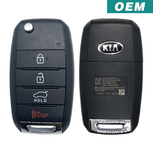 Kia Soul 4 Button Flip Key Remote 2014-2018 FCC: OSLOKA-875T PN: 95430-B2100 (OEM)