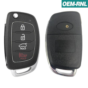 Hyundai Santa Fe 2013-2016 4 Button Flip Key Remote FCC: TQ8-RKE-3F04 (OEM)