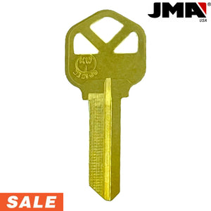 Jma Kwi Brass Finish Kwi-1Ke Kw1 Br Metal Key