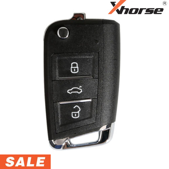 Xhorse Universal Volkswagen Style Wired 3 Button Flip Key